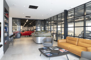 Car collection showroom interior design